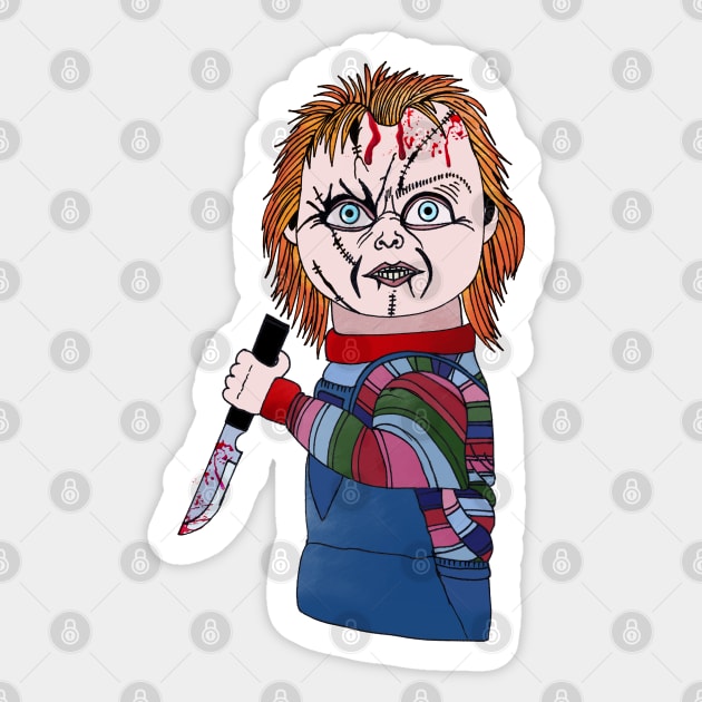 Chucky Doll Sticker by Brains